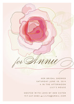 Rose Blush Bridal Shower Invitations
