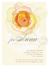 Rose Blush Bridal Shower Invitations