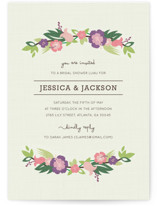 Tropical Branches Bridal Shower Invitations