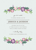 Tropical Branches Bridal Shower Invitations