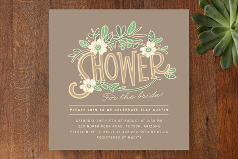 Florella Bridal Shower Invitations