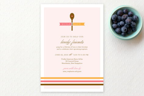 Gourmet Shower Bridal Shower Invitations
