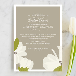 Southern Magnolia Bridal Shower Invitations