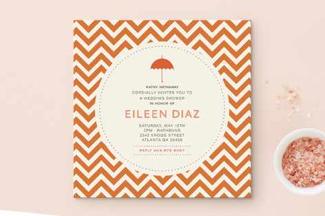 Art Deco Bridal Shower Invitations
