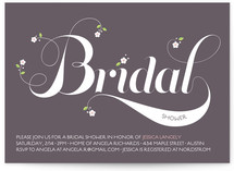 Sweet Floral Type Bridal Shower Invitations
