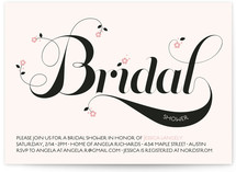Sweet Floral Type Bridal Shower Invitations