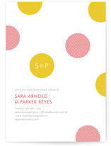 Confetti Dots Bridal Shower Invitations