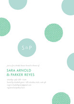 Confetti Dots Bridal Shower Invitations