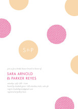 Confetti Dots Bridal Shower Invitations