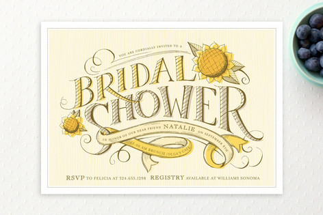 Farmers' Market Bridal Shower Invitations