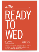 Ready to Wed Bridal Shower Invitations