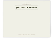 Sartorialist Business Stationery Cards