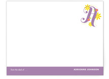 Floral Monogram Business Stationery Cards