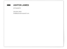 Manual Business Stationery Cards