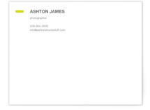 Manual Business Stationery Cards
