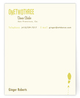 One Two Three Business Stationery Cards