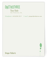 One Two Three Business Stationery Cards