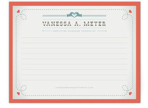 Vintage Massage Business Stationery Cards