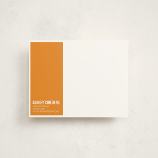 Citrus Chevron Business Stationery Cards