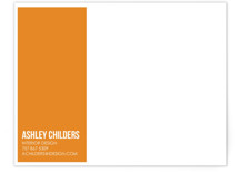 Citrus Chevron Business Stationery Cards