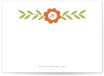 folksy floral Business Stationery Cards