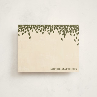 Green Leaves Business Stationery Cards