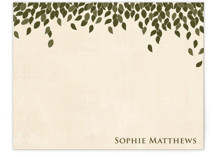Green Leaves Business Stationery Cards