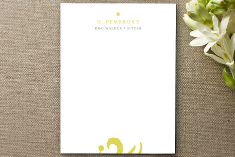 Walkin' the Dog Business Stationery Cards