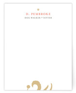 Walkin' the Dog Business Stationery Cards