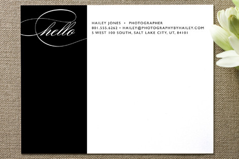 Bold Contact Business Stationery Cards
