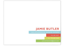 Bright Stripes Business Stationery Cards