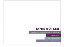 Bright Stripes Business Stationery Cards