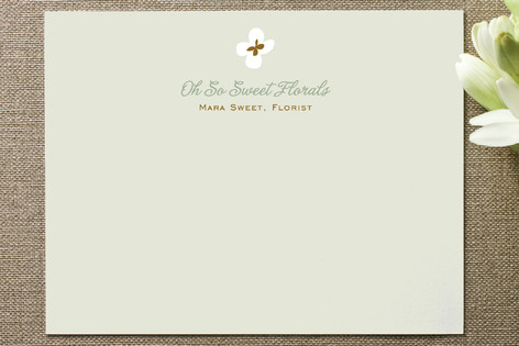 Dainty Flowers Business Stationery Cards