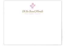 Dainty Flowers Business Stationery Cards