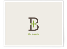 Family Monogram Business Stationery Cards