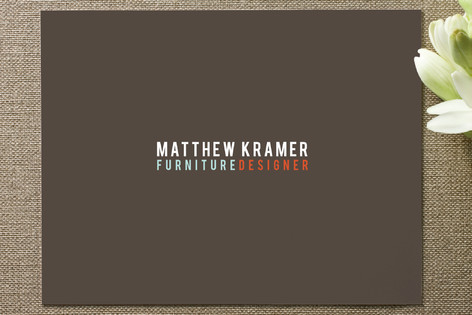 Furniture Designer Business Stationery Cards