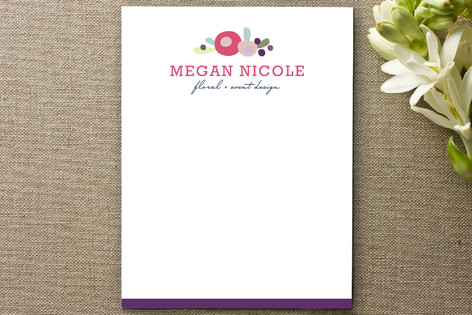 Megan Floral Business Stationery Cards