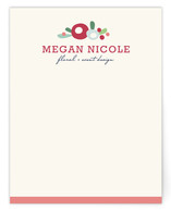 Megan Floral Business Stationery Cards
