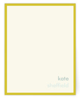 Mustard Stripe Business Stationery Cards