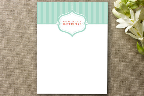 Striped Elegance Business Stationery Cards