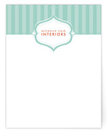 Striped Elegance Business Stationery Cards