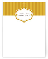 Striped Elegance Business Stationery Cards