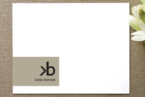Monogram Logo Business Stationery Cards