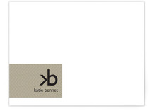 Monogram Logo Business Stationery Cards