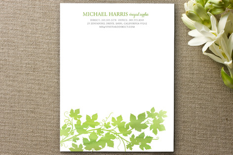 Watercolor Vineyard Business Stationery Cards