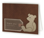 Bear Book Birth Announcements Thank You Cards