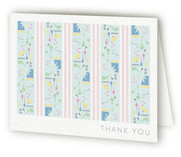 Twin Art Birth Announcements Thank You Cards
