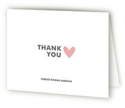 Simple Hearts Birth Announcements Thank You Cards
