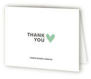 Simple Hearts Birth Announcements Thank You Cards