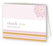 Preppy Flower Birth Announcements Thank You Cards
